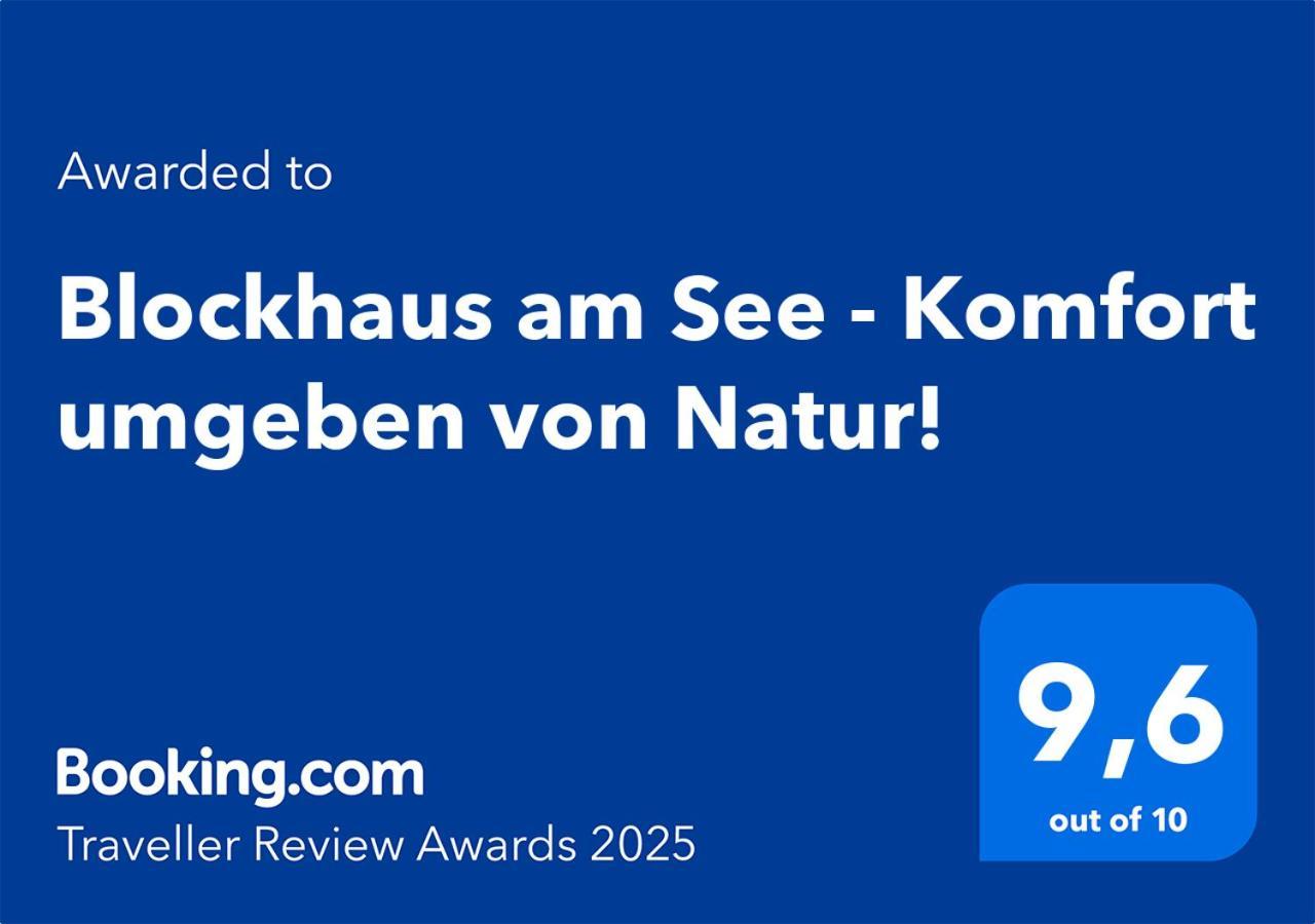 Blockhaus Am See - Komfort Umgeben Von Natur! Nalden Exterior foto